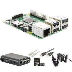 Raspberry Pi 3 Model B starter kit με WiFi KIT1 16Gsd/PSU/Case Raspberry Pi 3 Model B starter kit με WiFi KIT1 16Gsd/PSU/Case